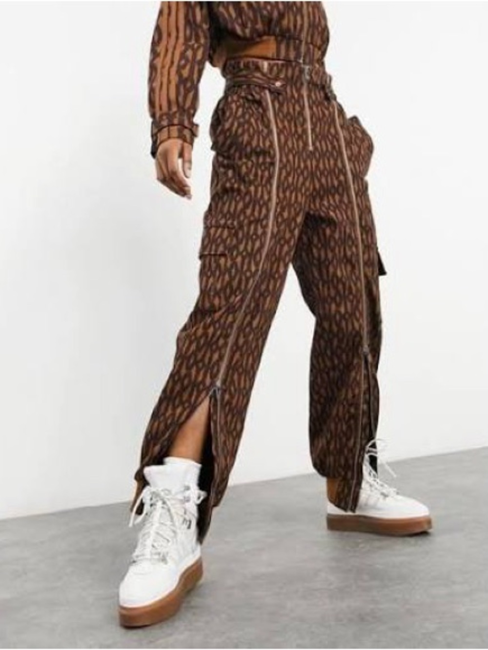 adidas x Ivy Park Monogram Zipper Pants - Picture 2 of 6